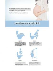 10片/20片一次性印花马桶垫，防水防污，旅行、商务旅行、酒店卫生间用品