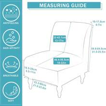 Accent Chair Covers No Arms Floral Slipcover For Slipper Chair Armless Accent Slipper Chair Cover Slipcover,Slipper Chair Removable Fabric Stretch Spandex Removable For Armless Chair Furniture Protector Covers For Living Dining Room