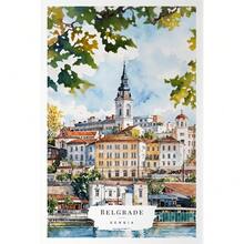 1 件东欧旅行海报捷克共和国土耳其匈牙利伊斯坦布尔印刷帆布墙艺术家居房间装饰礼物无框