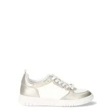No Boundaries Women's Lace Up Court Sneakers - whitegold - View 7