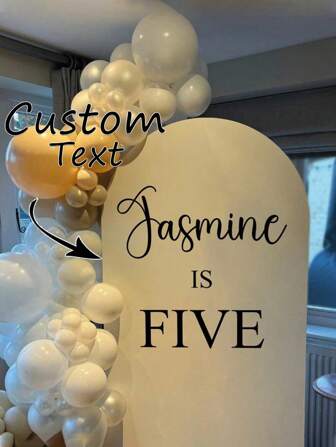 1 pieza Pegatina personalizada, pegatina con nombre para regalo de aniversario/boda/conferencia, regalo DIY, hecho a mano, caligrafía, pegatina de boda, pegatina de regalo. Pegatina con nombre holográfico personalizado para vidrio, taza, globo, caligrafía, decoración de caja de regalo, pegatina con texto/palabra personalizada con brillo, actividades artísticas para jóvenes, ambiente cálido, renovación otoñal del hogar, decoración navideña, armonía del hogar