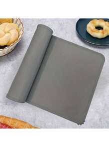 Premium Silicone Pet Food Mat, Cat Dog Bowl Pads, Non-Slip Pet Feeding Mats, Waterproof Pet Feeding Pad, Suitable For Small Animals - Gray, Easy To Clean