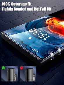 2 pezzi di protezione dello schermo in vetro temperato antispionaggio a copertura totale, bordi neri, facile da applicare senza bolle, anti-sbirciamento, compatibile con Samsung Galaxy S21/S22/S23/S24 Ultra/S24 FE, resistente a graffi, cadute e acqua