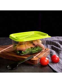 10 pezzi Contenitori per alimenti impilabili con coperchi, scatole per il pranzo in plastica, adatti per cereali, carne, frutta e verdura - lavabili in lavastoviglie e microonde, per la conservazione in cucina, decorazione della stanza, adatti per cucina, ristorante, feste, campeggio, riunioni, regalo per amici e familiari, forniture per il ritorno a scuola