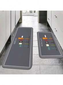 Multi-Purpose Absorbent Sponge Mat: Kitchen, Bathroom, Non-Slip Absorption, Machine Washable Carpet