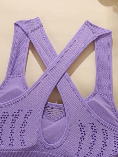Criss Cross Strap Sports Bras, Yoga/Gym/Running Camisole Tube Top Outerwear view 4
