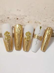 15pcs Alloy Money Dollar Nail Charms 3D Golden&Silvery Dollar Sign Nail Art Charms Nails Design Nail Decorations For Women S Nailcharms