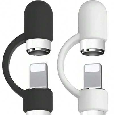 2PCS Soft Silicone Stylus Pen Protector Holder Compatible With Apple Pencil 1st Gen Anti-Lost Protective Cover For IPencil IPad Pen Cap