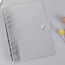 PVC Loose Leaf Binder A5/A6/A4 Transparent Notebook Cover - Clear - View 4