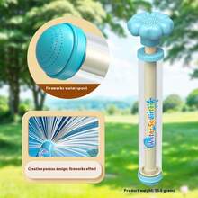 1pc Large Capacity Pull-Out Water Bead Toy - Pull-Out Style Firework Water Gun, Squirt Gun, Spray Water Gun, Multi-Function Portable Sprinkler, Suitable For Backyard, Garden Party, Outdoor Watering - Pink, Purple, Blue, Bright Design, Durable Structure Evenly Distributes Water Flow, Back To School Gift For Friends And Classmates - Multicolor - View 8