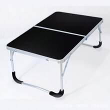 1 pezzo Scrivania portatile pieghevole in alluminio, semplice tavolino per laptop per letto/camera da letto, scrivania compatta per studenti e materiale scolastico, Torna a scuola