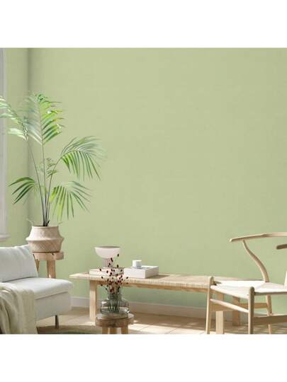 Roll Sage Groen Home Stick Wallpaper Roll, Waterproof Vinyl Contact Paper Living Room Stickers ,Cabinets Kitchen Wand Stickers,Peel view 3