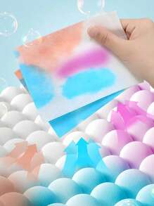 50/100/200 Pieces 11*14 Cm Color-Absorbing Laundry Tablets, Laundry Detergent Tablets, Convenient Pre-Dosing Laundry Detergent Tablets, Washing Machine Color-Absorbing Laundry Tablets, Anti-Fouling And Anti-Color Mixing Laundry Paper, Soluble, Easy To Use, Color-Absorbing Washing Accessories,