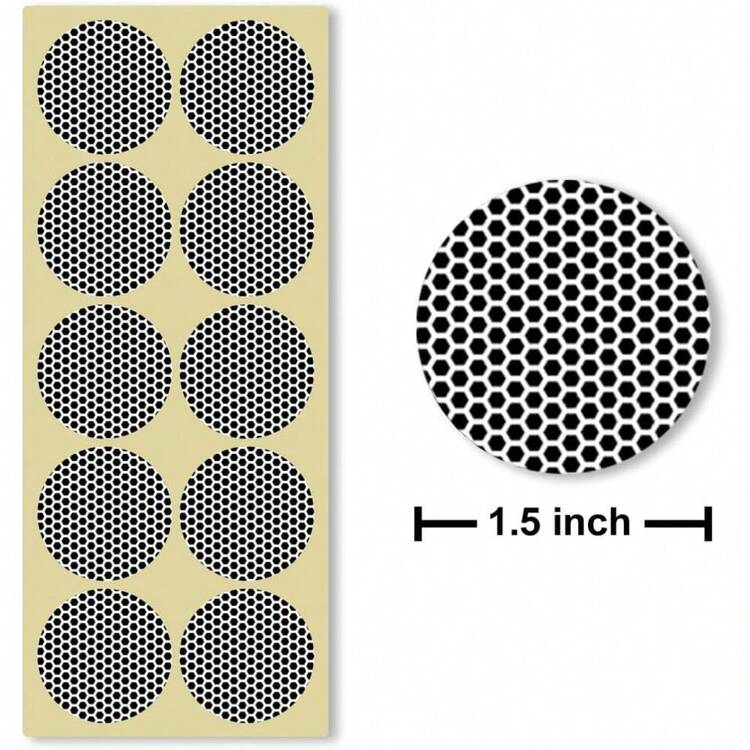 Match Striker Stickers 1.5" Circle – (30 Pieces 1 Pack) Dotted Pattern Match Strike Paper With Adhesive Pre-Cut In Circles For Easy Match Lighting - (1 Pack) - 1 - Xem 2