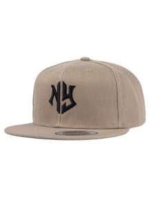 1pc Unisex NY Letter Embroidered Baseball Cap, Baseball Game Fits,Basketball,Fall Fits,Sports Style,90's Outfit,Bright Colors,Snapback,Fashionable Adjustable Sun Protection Hat For Outdoor Activities, Beach Parties Casual