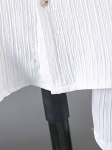 Ensemble chemise à col montant et short en tissu texturé pour garçons, idéal pour la rentrée scolaire