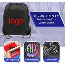 New  Black Drawstring Backpack Bulk 20 Pack, Christmas String Backpack For Gym Sport Trip,Cinch Sack  String, DIY Drawstring Bags For Women And Men - 黑色 - 查看 2