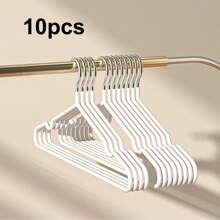 1/10/20/40/60 Pcs Adult Seamless Non-Slip Stainless Steel Clothes Hangers, Household