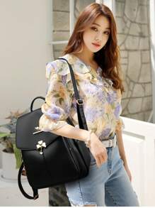 Diebstahlsicherer Rucksack aus Kunstleder für Frauen, multifunktionale modische Tasche für den Tag, leichte Reise-Tasche mit vielen Taschen, große Kapazität einfacher Schulranzen, praktische Büchertasche, für Studenten, Reisen, Geschäftsreisen, tägliches Pendeln, Einkaufen, Büro, Date, Outdoor, Geburtstaggeschenk, Feiertagsgeschenk, Rucksack