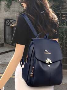 Diebstahlsicherer Rucksack aus Kunstleder für Frauen, multifunktionale modische Tasche für den Tag, leichte Reise-Tasche mit vielen Taschen, große Kapazität einfacher Schulranzen, praktische Büchertasche, für Studenten, Reisen, Geschäftsreisen, tägliches Pendeln, Einkaufen, Büro, Date, Outdoor, Geburtstaggeschenk, Feiertagsgeschenk, Rucksack