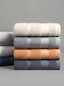 1pc Lightweight Bath Towel, Simple Cutout Pattern, Light Gray, 70*140cm Rectangular, Adults Unisex, Suitable For Swimming, Bathing, Kitchen, Face Wash, Hand Towel 34*74cm, Quick-Drying, Absorbent, Soft, Colorfast, Applicable For Bathroom, Hotel, Gym, Travel, Holiday Gift, Outdoor, Beauty Salon, Barbershop, All Seasons Home Bathroom Decor Back To School For Beauty Salon Home Bathroom