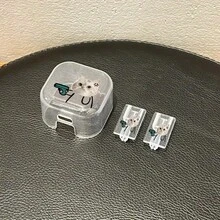 3pcs/Set Leopard/Puppy Style Apple Data Cable Protector Sleeve, Compatible With Apple 20W UK Charger, Prevent Cable Breakage - Clear - View 5