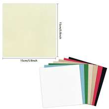 10 Stücke/6 Stücke 14CT Stickstoff Stoffe zum Selbermachen | Einfarbig Tuchset (Weiß/Beige/Rot/Blau/Schwarz Mehrfarbig erhältlich) | Stickerei Handwerk für Anfänger für Kinder | Kleidungsflicken/Binca Stickerei Teile | Handgemachtes DIY kreatives Geschenk - Verschiedenfarbig - Übersicht 4