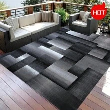 A Large-Sized Area Rug At 1000g/M², Luxurious Velvet Area Rug Featuring Personalized Geometric Lines, Premium Machine-Washable Quality, Upgraded Version With Thickened And Densified Material, Fade-Resistant, Modern Design. Carpet Room Decor Bathroom Accessories Back To School