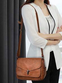 2024新款复古女士手提包，柔软皮革奢华托特包，女士钱包，设计师翻盖斜挎单肩包，复古风格女包