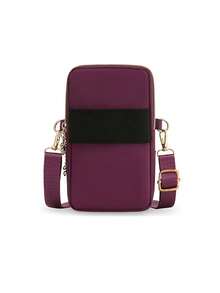 Women's Casual Sports Outdoor Phone Pouch Wristlet Arm Band Multi-Layer Solid Color Coin Wallet Crossbody Bag Wallet Shoulder Bag Women's Wallet And Purse Bag Ladies' Handbag For Women Wallet Purse Wallet - Black - View 5