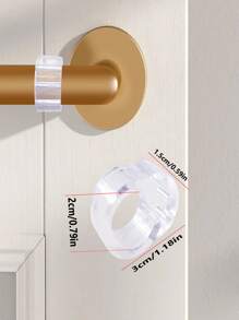 6 Stücke durchsichtige PVC Tür/Fenster Griff Pufferscheiben, geeignet für Schlafzimmer, Badezimmer, Küche, Arbeitszimmer und verschiedene Innen- Türen & Fenster