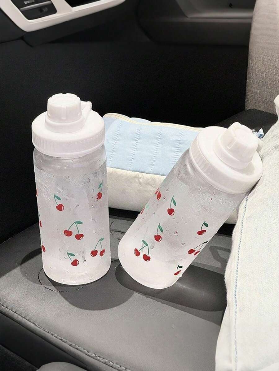 爆棚少女魅力！樱桃小丸子卡通吸管水杯｜500ml防漏保温，学生党上班族夏季出游必备便携小物