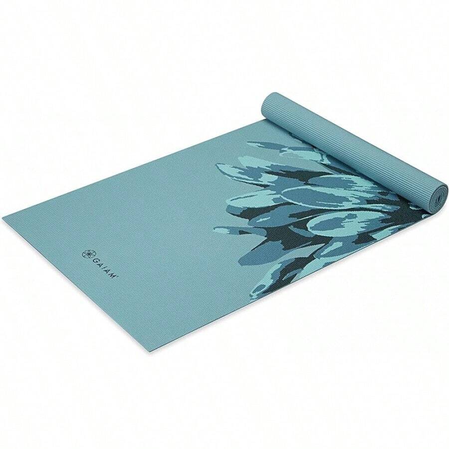 Esterilla de yoga  Print, esterilla de ejercicio y fitness antideslizante para tipo de yoga, pilates y ejercicios de suelo - púrpura enrejado - Ver 1