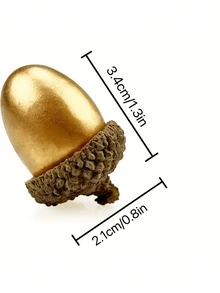 50pcs/Set Artificial Golden Acorn, Decor For Home, Kitchen, Holidays, Christmas And Autumn Table, Made Of Plastic, Battery-Free, Corded-Free,Fake Plants Home Decor Christmas Decorations Room Decor - Multicolor - View 11