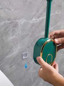 1/2pcs Non Perforated Toilet Brush, Household No Dead Corner Toilet Brush, Wall Mounted High-End Toilet Cleaning Brush
