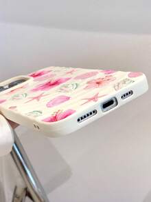 Funda de teléfono magnética con patrón de flores de concha marina, a prueba de golpes, compatible con iPhone 16/15/14/13/12/11/Pro/Plus/Pro Max - Multicolor - Ver 5