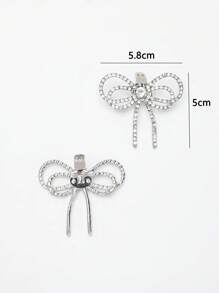 Accesorios decorativos de metal extraíbles con rhinestones, adecuados para sandalias, clips de zapatos