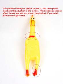 1 szt. Nowe zabawki dla psów z piszczącym dźwiękiem, wrzeszczący kurczak, zabawka do żucia dla psa, zabawna żółta gumowa zabawka z odpowietrznikiem, kurczak 16 cm, 29 cm, 35 cm