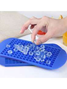 1 pièce Moule à glaçons en silicone 160 grilles, mini carrés de glace, moule à glace, machine à glaçons, faire du thé, des liqueurs, de la chocolat et du blanc. Petit, portable, pratique pour le réfrigérateur de voiture, facile à retirer
