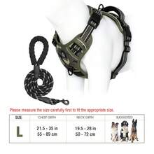 Dog Harness, No-Pull Pet Harness With 2 Leash Clips, Adjustable Soft Padded Dog Vest, Reflective No-Choke Pet Oxford Vest With Easy Control Handle For Large Dogs - Army Green - View 25