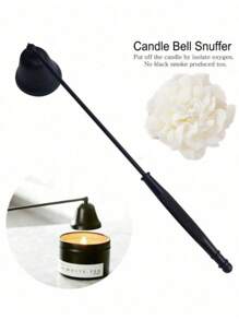 Edelstahl Kerzenlöscher, romantische glockenförmige Dochtverlöschung, Kerzenlöschabdeckung für Aromatherapie und Wohndekoration, für Feuerzeugliebhaber im täglichen Gebrauch, perfekte Wahl für Halloween, Weihnachten, Ostern, Erntedankfest Kerzenlöscher, Kerzenlöscher, Rosenkerze, Kerzenabdeckung Duftzubehör