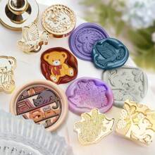 1 Pc, Various Animal Series, Removable Wax Seal Heads, Deer/Cat/Dog/Squirrel/Hedgehog And Other Animals, Suitable For Envelope Letter Paper, Wedding Invitations, Parties, Wine Packaging, DIY Craft Seal Decoration, Gift Decoration, Graduation Parties, Anniversaries, Various Festive Gifts,Back To School,School Supplies