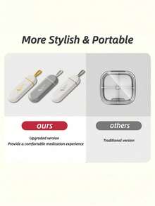 1 件便携式塑料药盒收纳盒，带 3 个隔层，是理想的旅行药盒，是母亲节、父母、朋友和家人的最佳礼物 - 彩色 - 查看 8