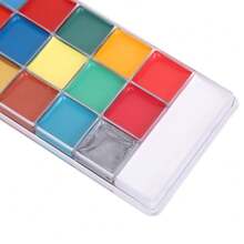 专业油性防水防晕染亮彩妆，适合万圣节、圣诞节、艺术展、漫画展等场合。有套装可选。