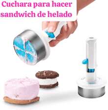 La Mejor Cucharada de Helado para un Sándwich de Helado Perfecto Cada Vez , Recoge Sin Esfuerzo todo tipo de Helados, Gelatina, Sorbete y más con solo una mano - Multicolor - Ver 2