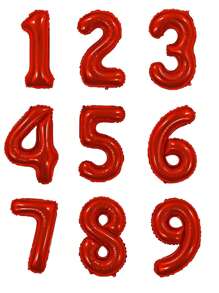 12 Stücke/Set rote große Zahlen 0-9 Ballons, Stern Ballons, Geburtstags Deko Ballons, blaues und gelbes Ballonset, geeignet für Geburtstag, Party Deko, Jahrestag, Abschluss, Vatertag Deko Geschenke