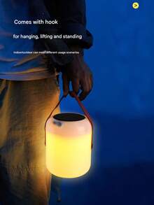 1 件太阳能可充电氛围灯，户外夜市照明灯泡适用于室内或室外庭院、灯、复古露营灯 - 多款 - 查看 2