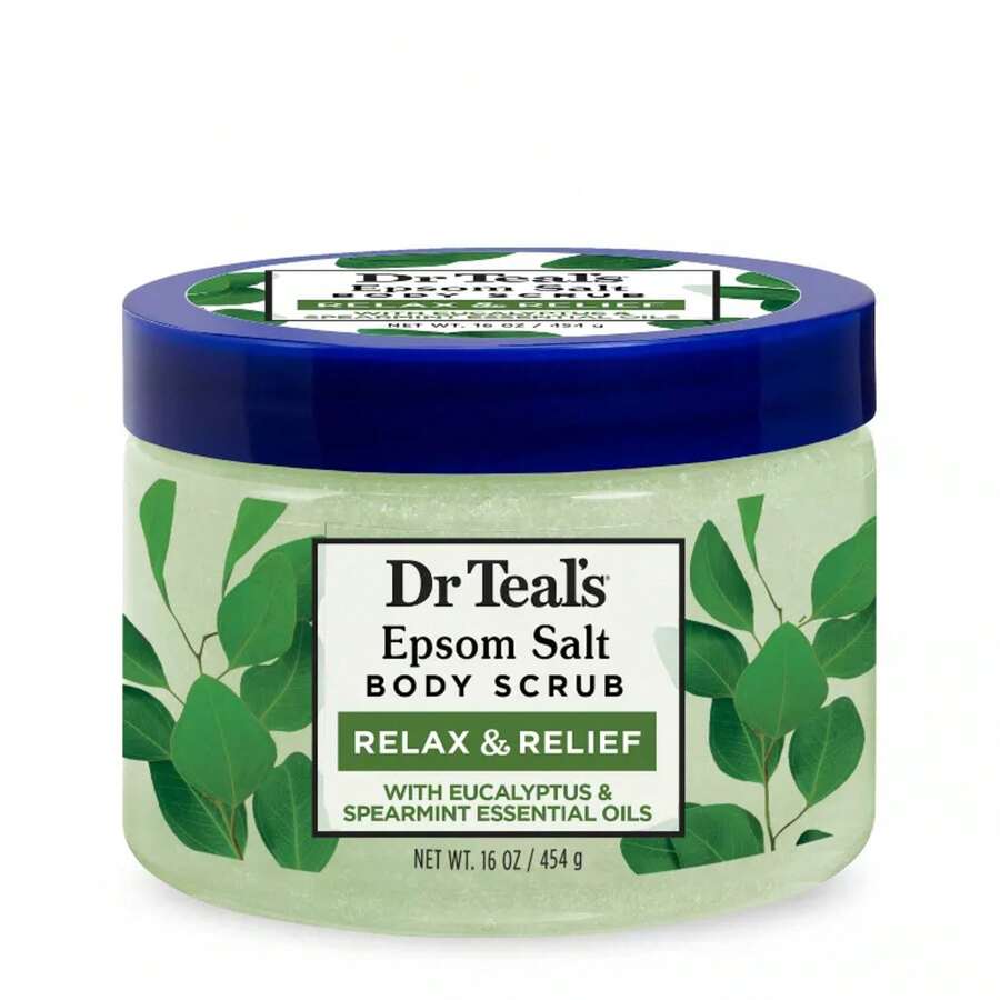 Dr Teal's Exfoliate & Renew Eucalyptus & Spearmint Epsom Salt Body Scrub - 16oz - 1 - 查看 1