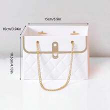 3pcs Romantic Flower Gift Bags, Rectangular Floral Packaging Bags, Creative Bouquet Pouches With Drawstring - Used For Storing Earrings, Rings, Necklaces, Bracelets, Small Gifts, Wedding Keepsakes, Party Favors