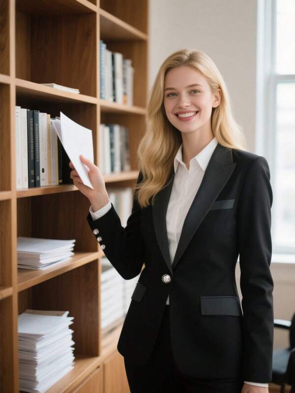 Women's Plain Color Lapel Collar Casual Blazer Jacket